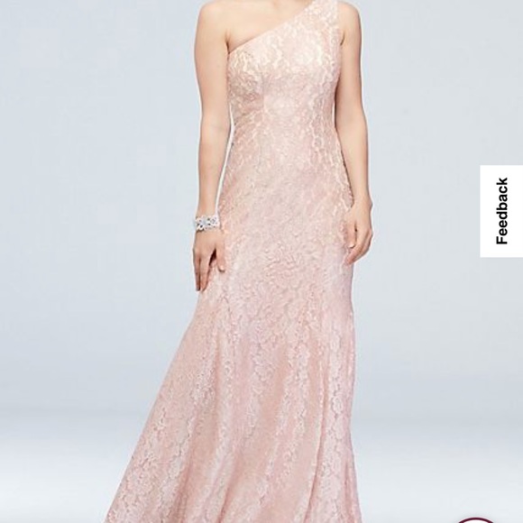 Sparkly Light Pink Lace Formal dress - Picture 1 of 10